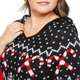thumbnail image 4 of George Plus Women's Christmas Poncho Sweater, 4 of 6