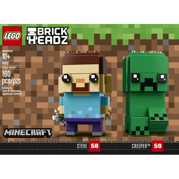 New Lego BrickHeadz Minecraft Steve & Creeper 41612 10+ Building Toy 