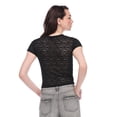 thumbnail image 3 of No Boundaries Women's Lace T-Shirt, 3 of 6