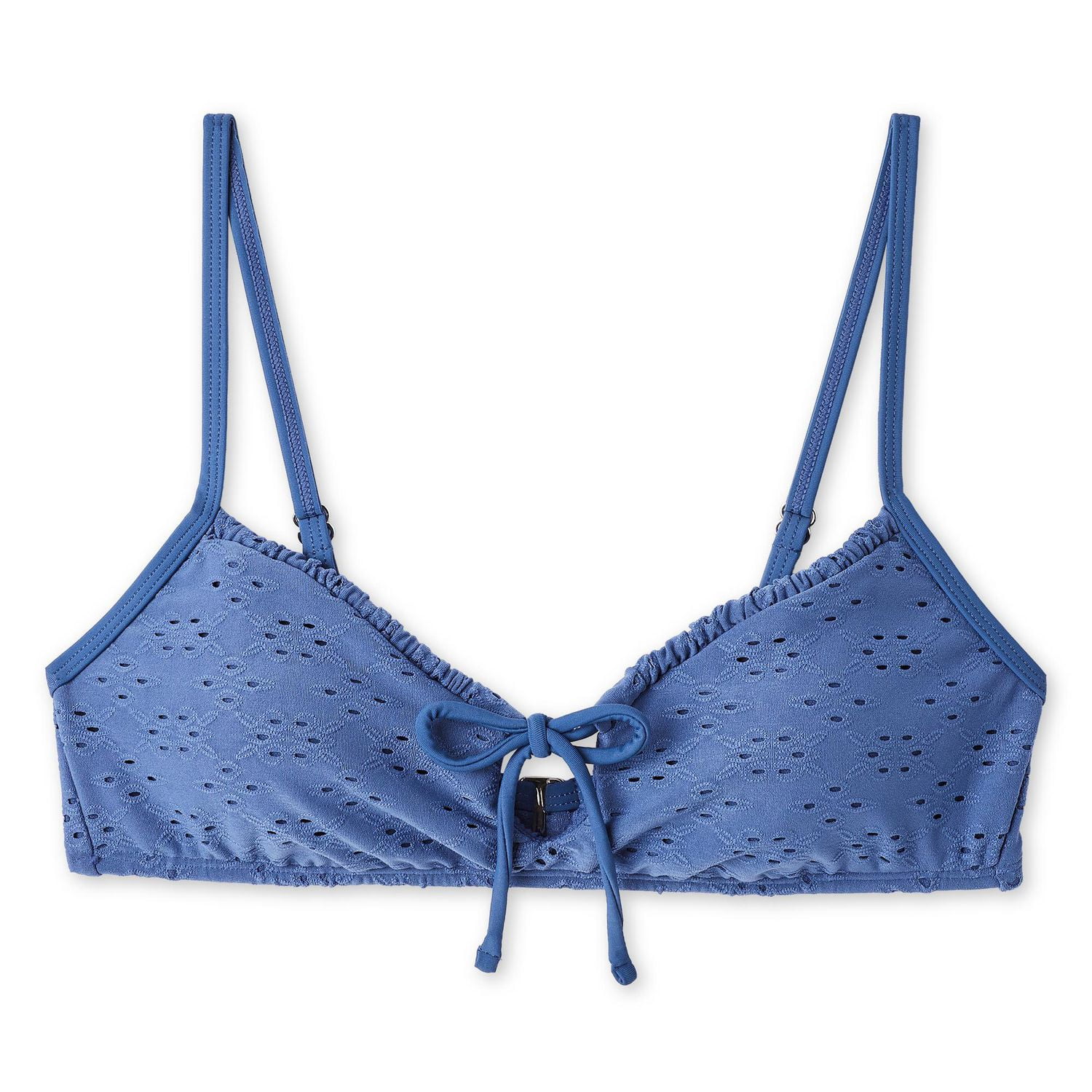 No Boundaries Women's Tie Front Bikini Top