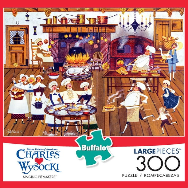 Buffalo Games Large Pieces Charles Wysocki Le puzzle Singing Piemakers en 300 pièces