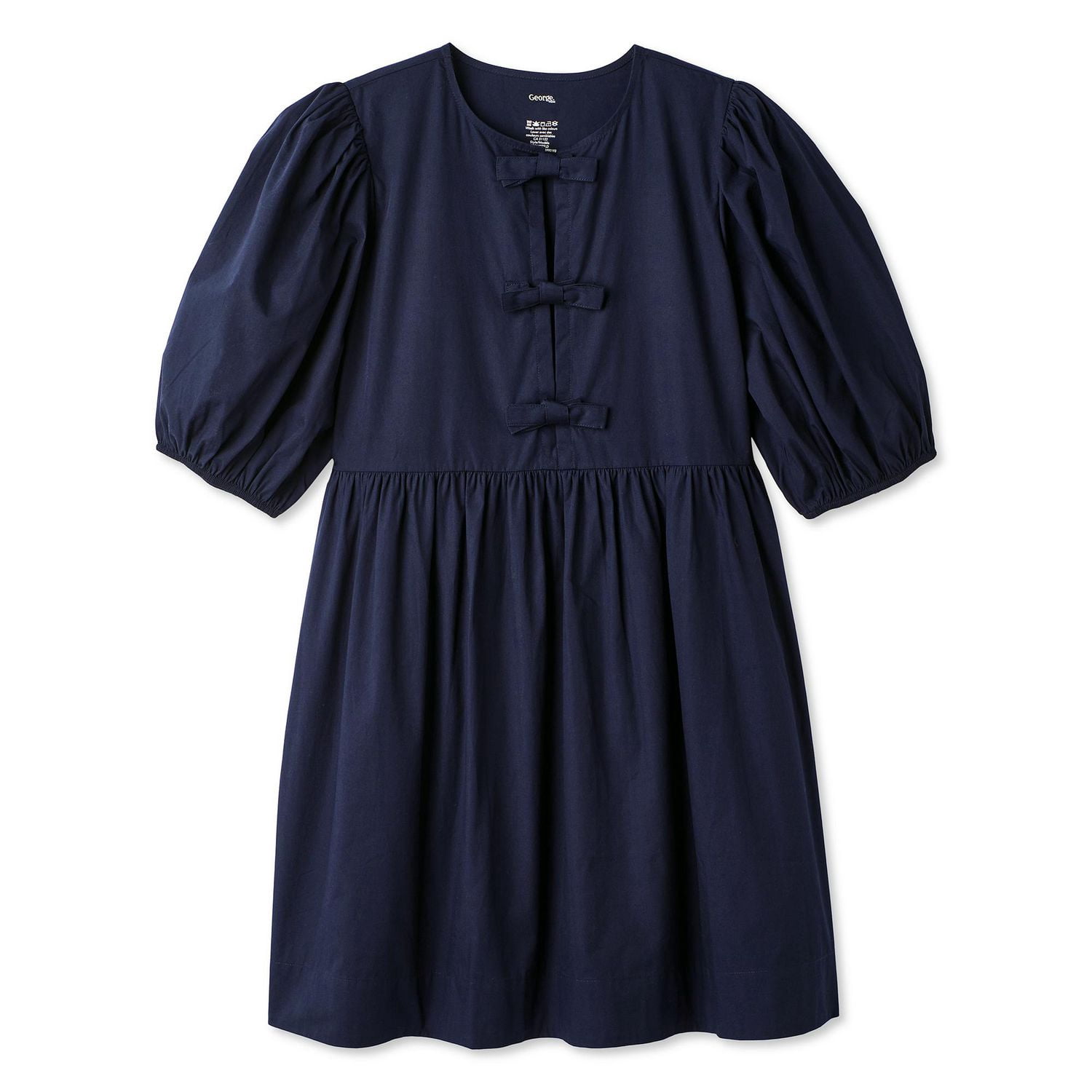 George Women's Bow Front Poplin Dress
