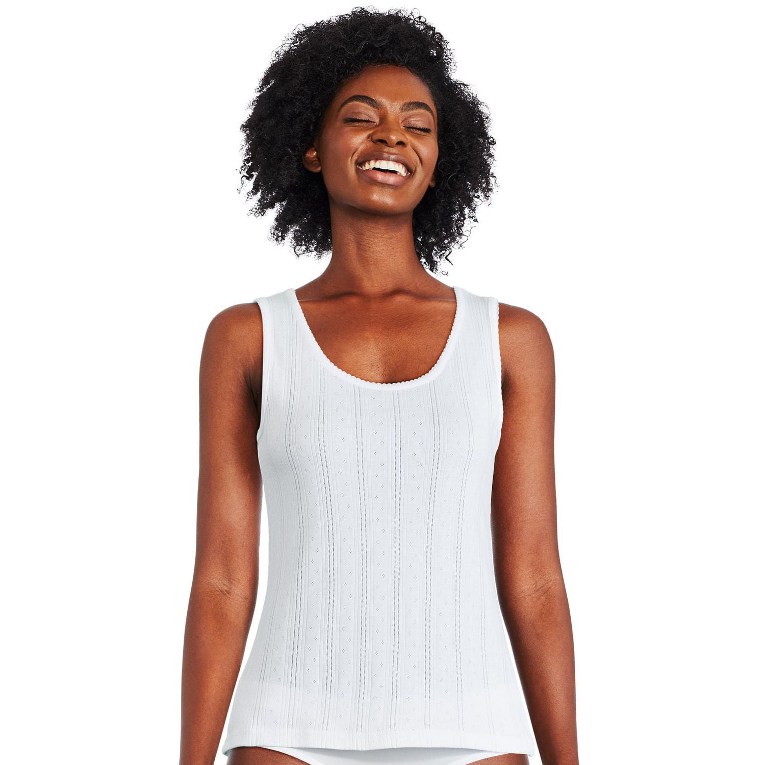 George Women's Pointelle Rib Cami, Sizes S-XL