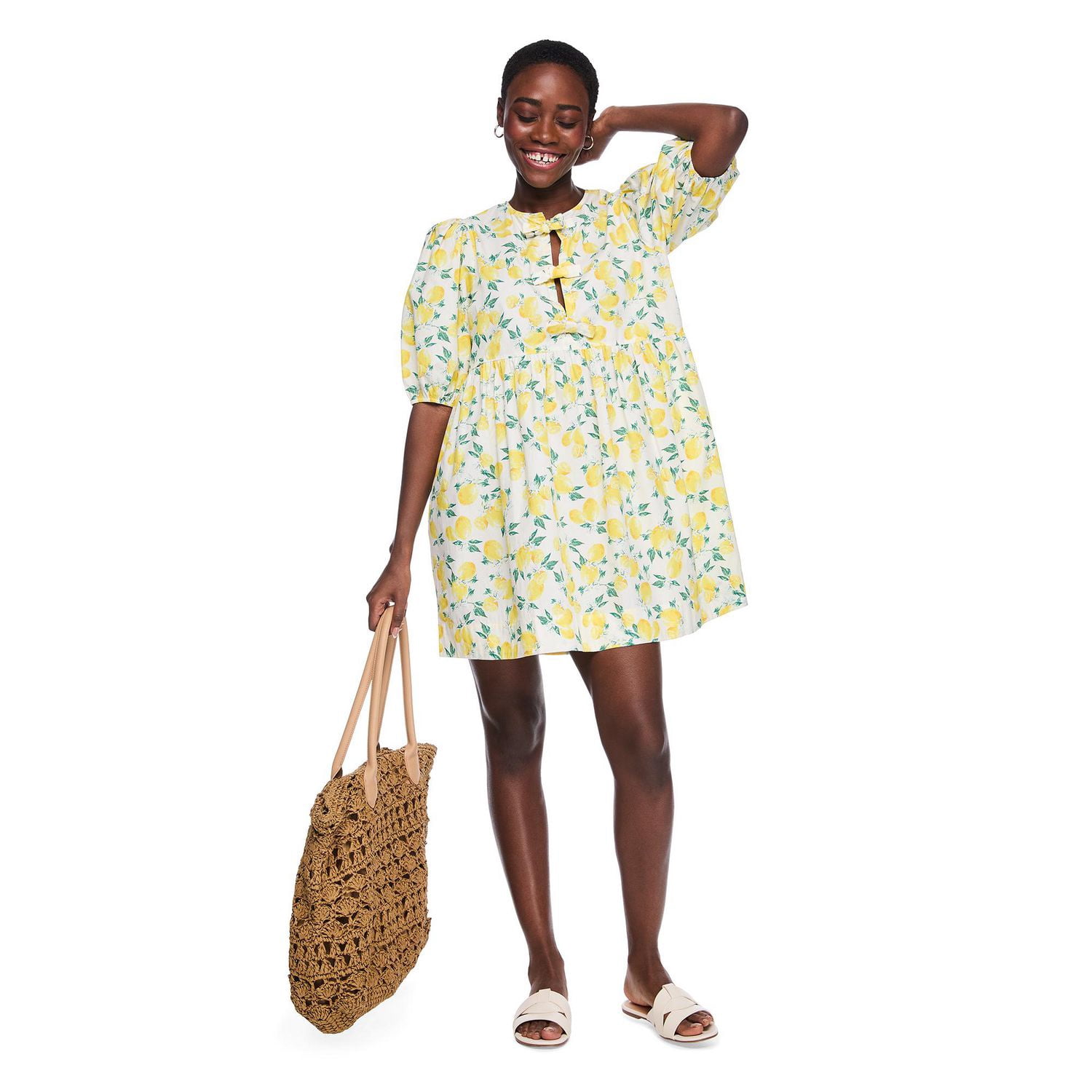 George Women's Bow Front Poplin Dress