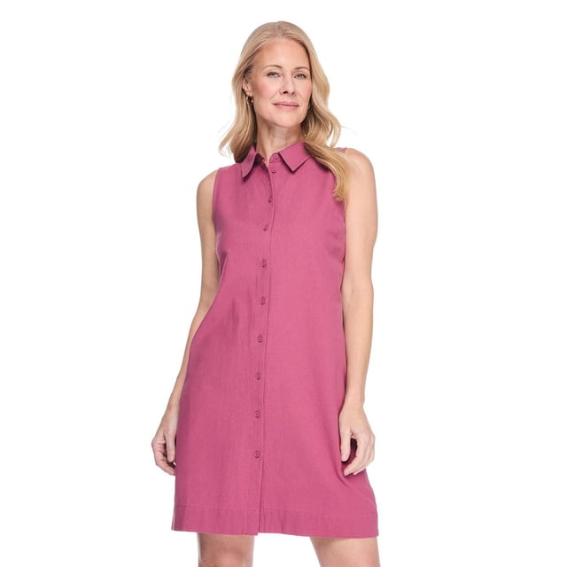 Iyla Women's Sleeveless Linen Shift Dress