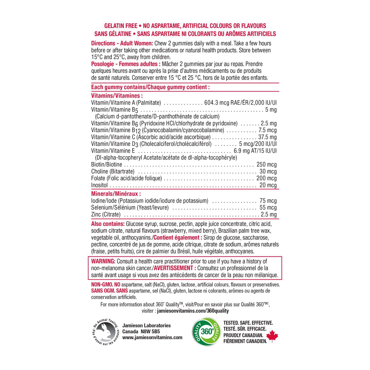 Jamieson Women Multivitamin Gummies, 130 Count