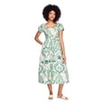 thumbnail image 1 of George Women's Puff Sleeve Printed Maxi Dress, 1 of 6