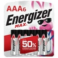 thumbnail image 1 of Piles alcalines AAA Energizer MAX, emballage de 6, 1 of 9