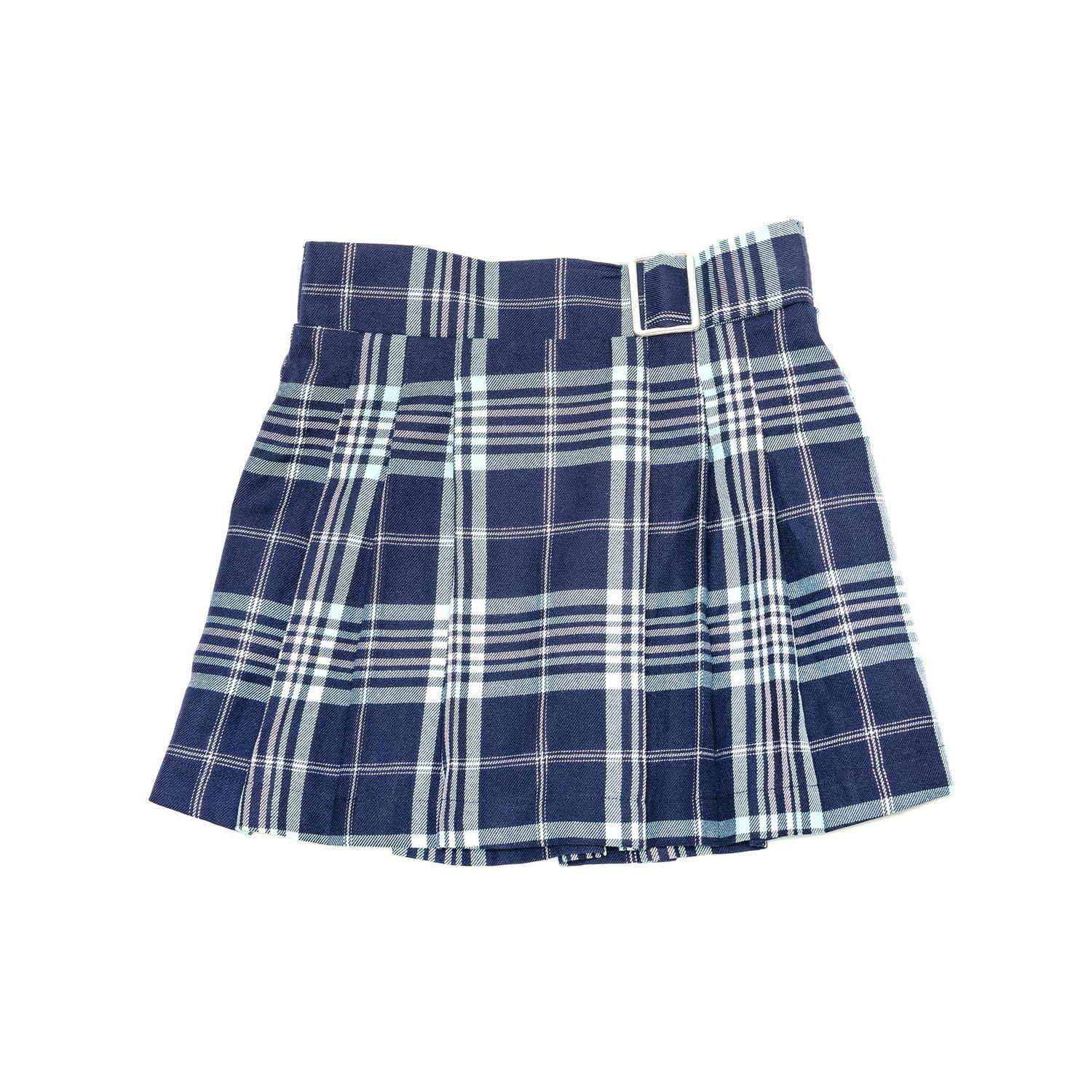 Blue plaid outlet skirt 9mm