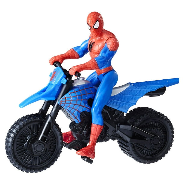 Marvel Spider-Man avec moto supercross 