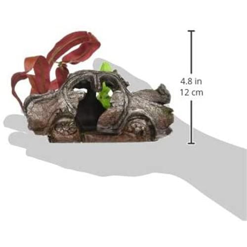 Penn Plax Car Wreck Small with Plant