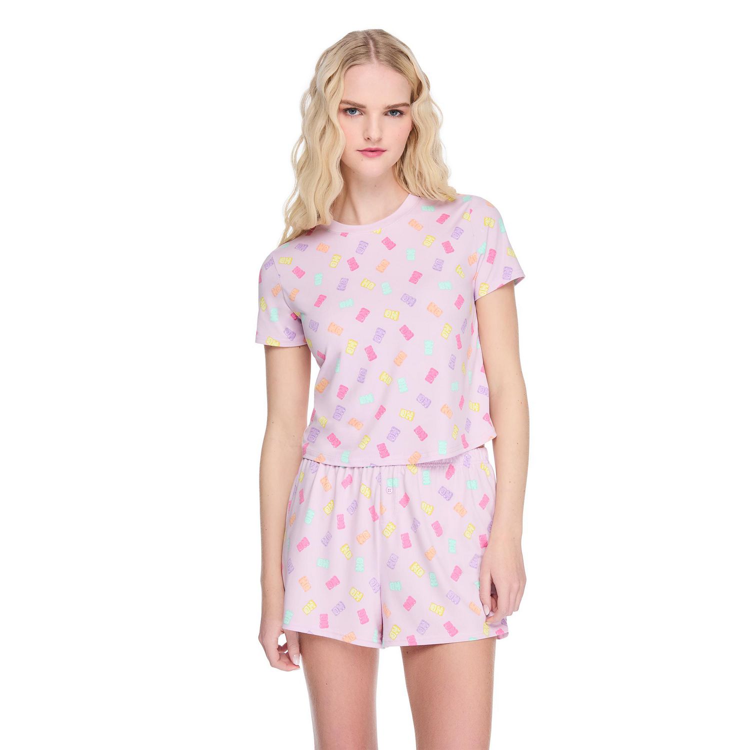Pyjama 2 pièces avec short No Boundaries pour femmes