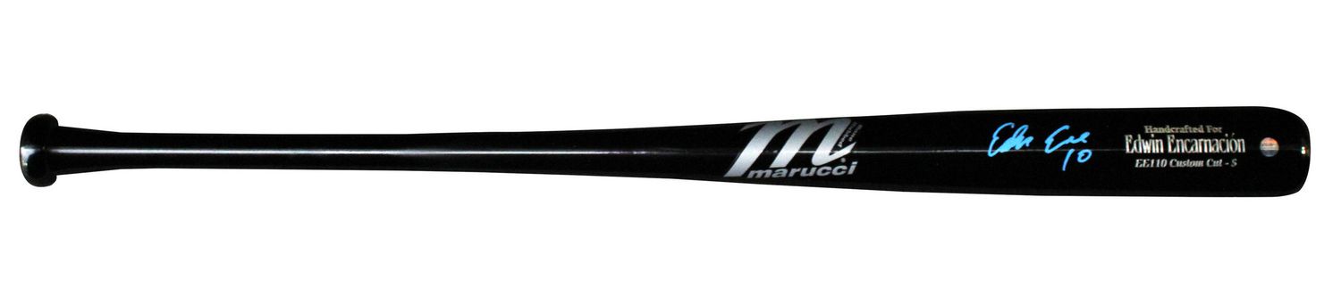 Edwin Encarnacion Autographed Game Model Marucci Bat