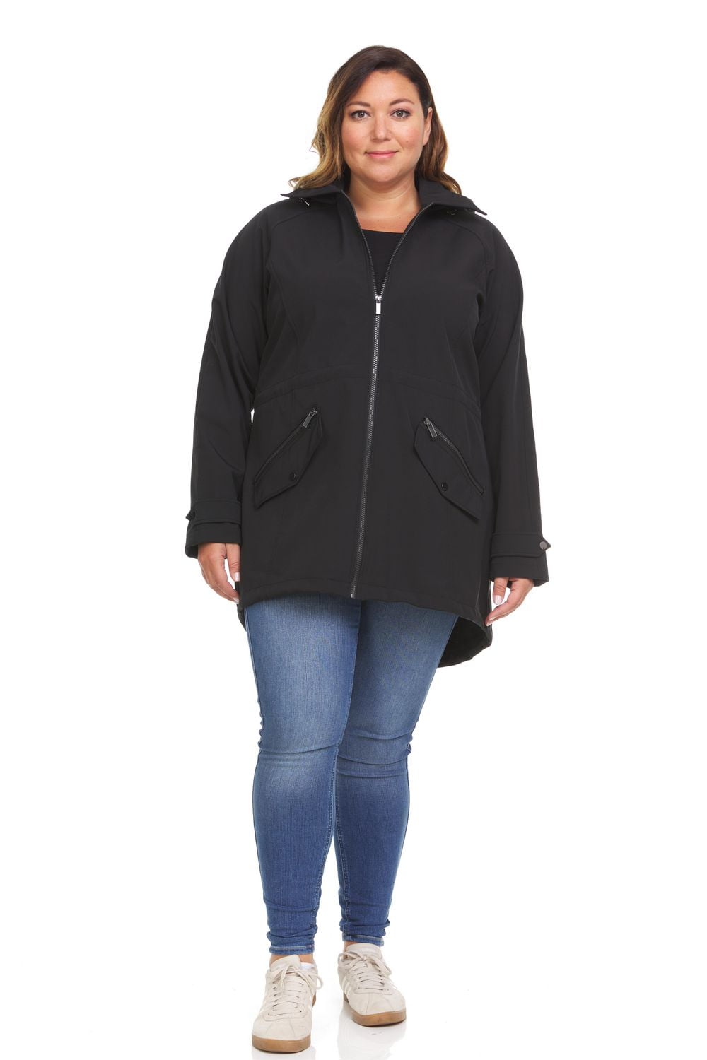 Veste à capuche grande taille softshell extensible Swiss Tech pour femme