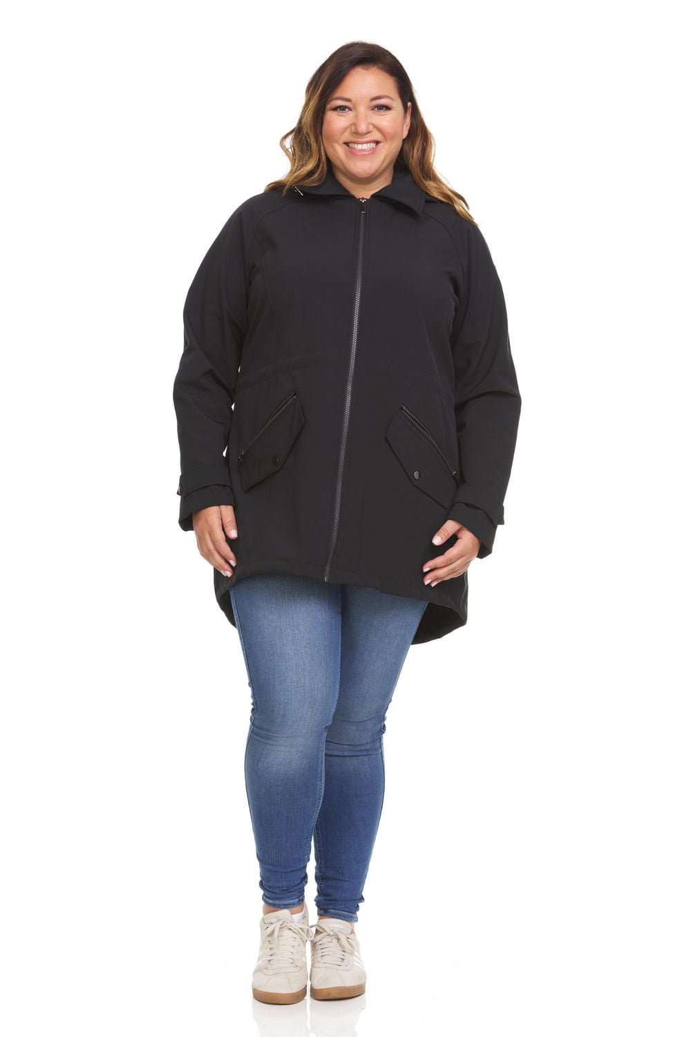 Veste à capuche grande taille softshell extensible Swiss Tech pour femme