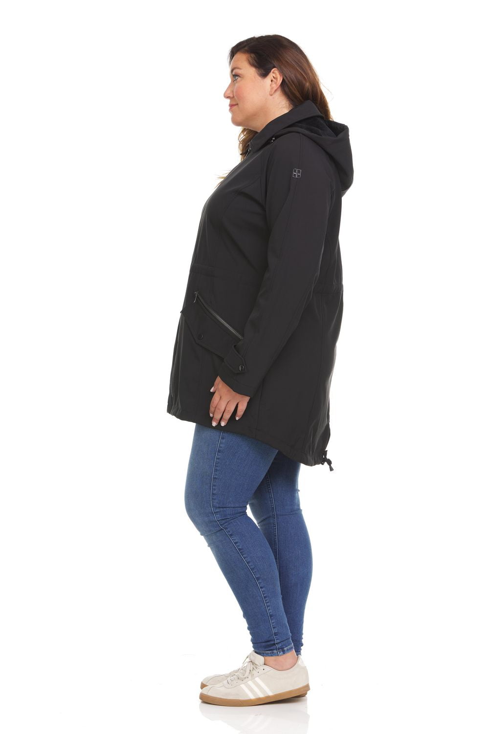 Veste à capuche grande taille softshell extensible Swiss Tech pour femme