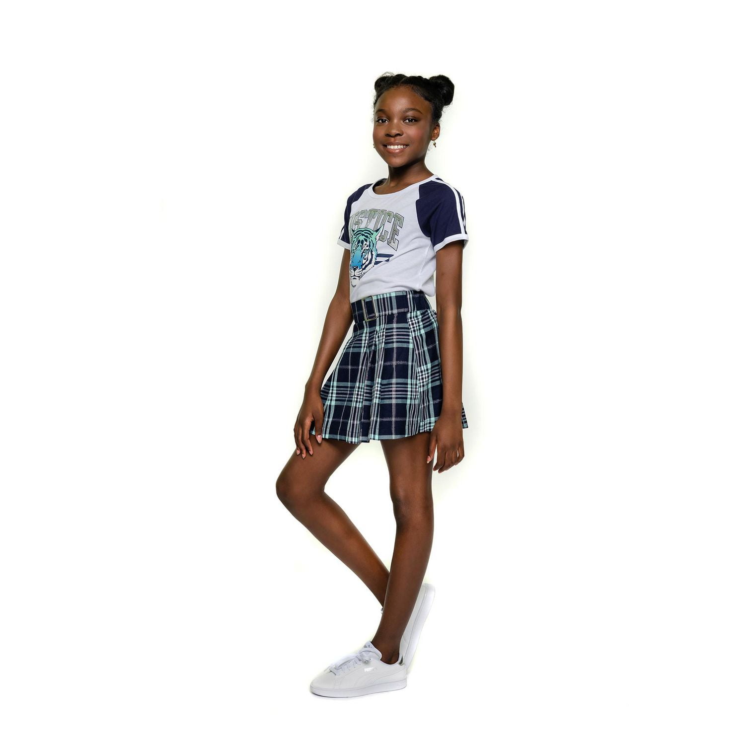 Justice Girls Cold Tiger Short Sleeve T-Shirt