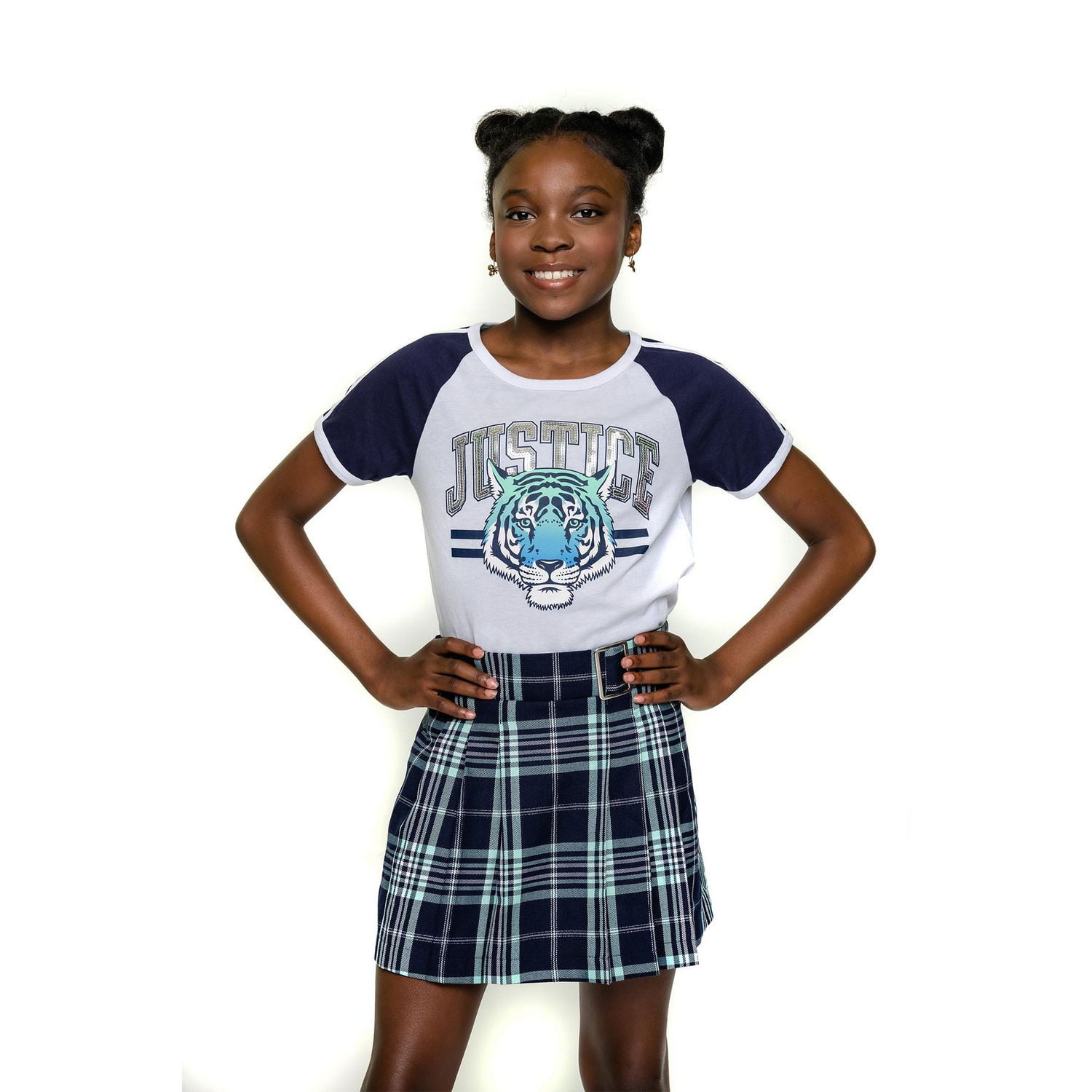 Justice Girls Cold Tiger Short Sleeve T-Shirt