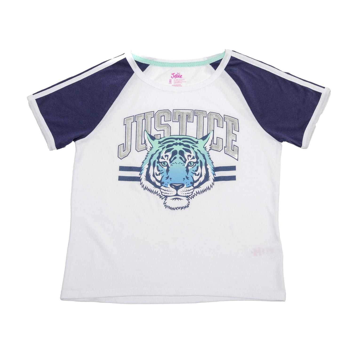Justice Girls Cold Tiger Short Sleeve T-Shirt