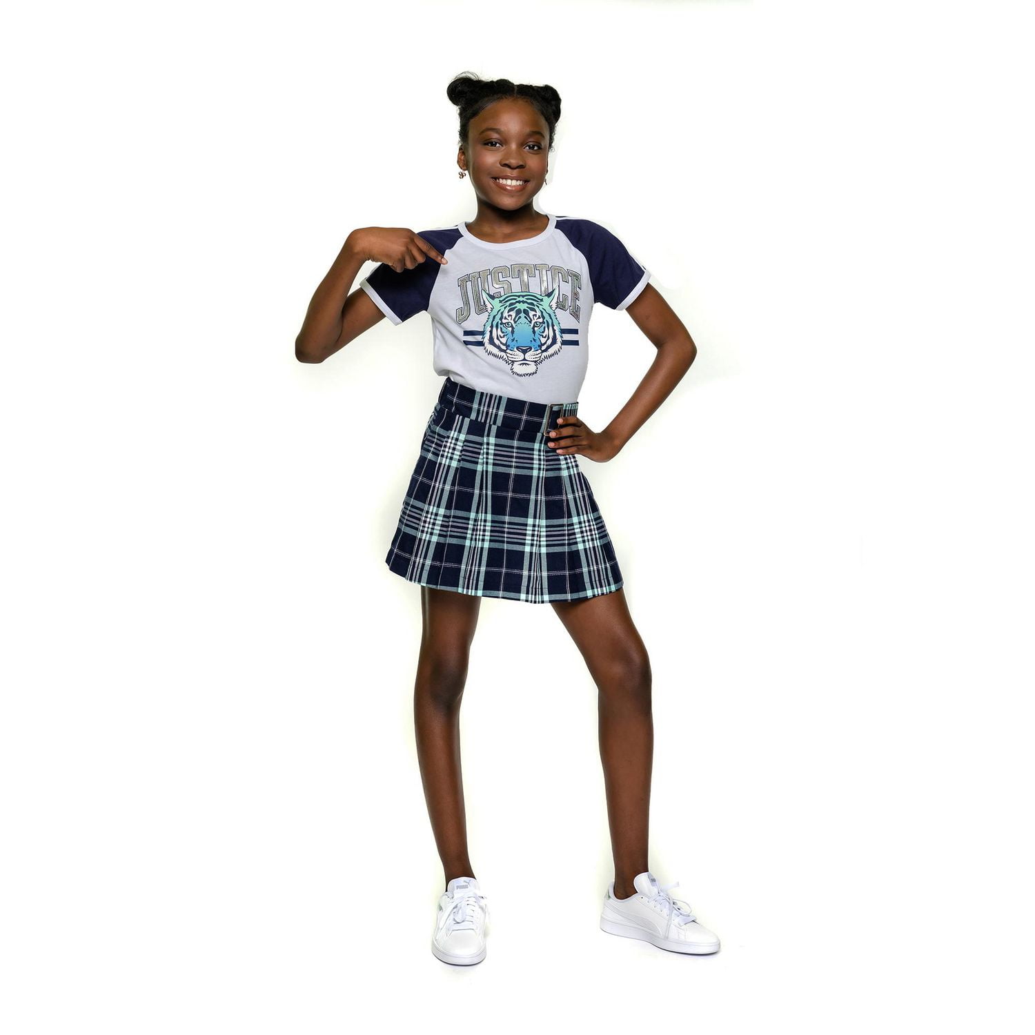 Justice Girls Cold Tiger Short Sleeve T-Shirt