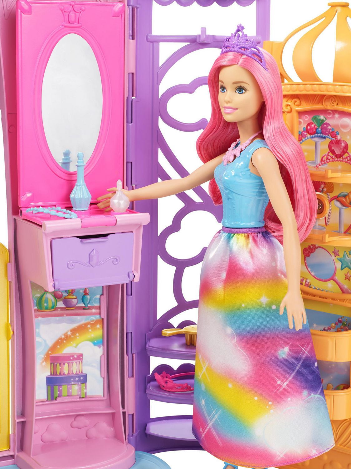 Barbie Dreamtopia Collapsible Castle Walmart