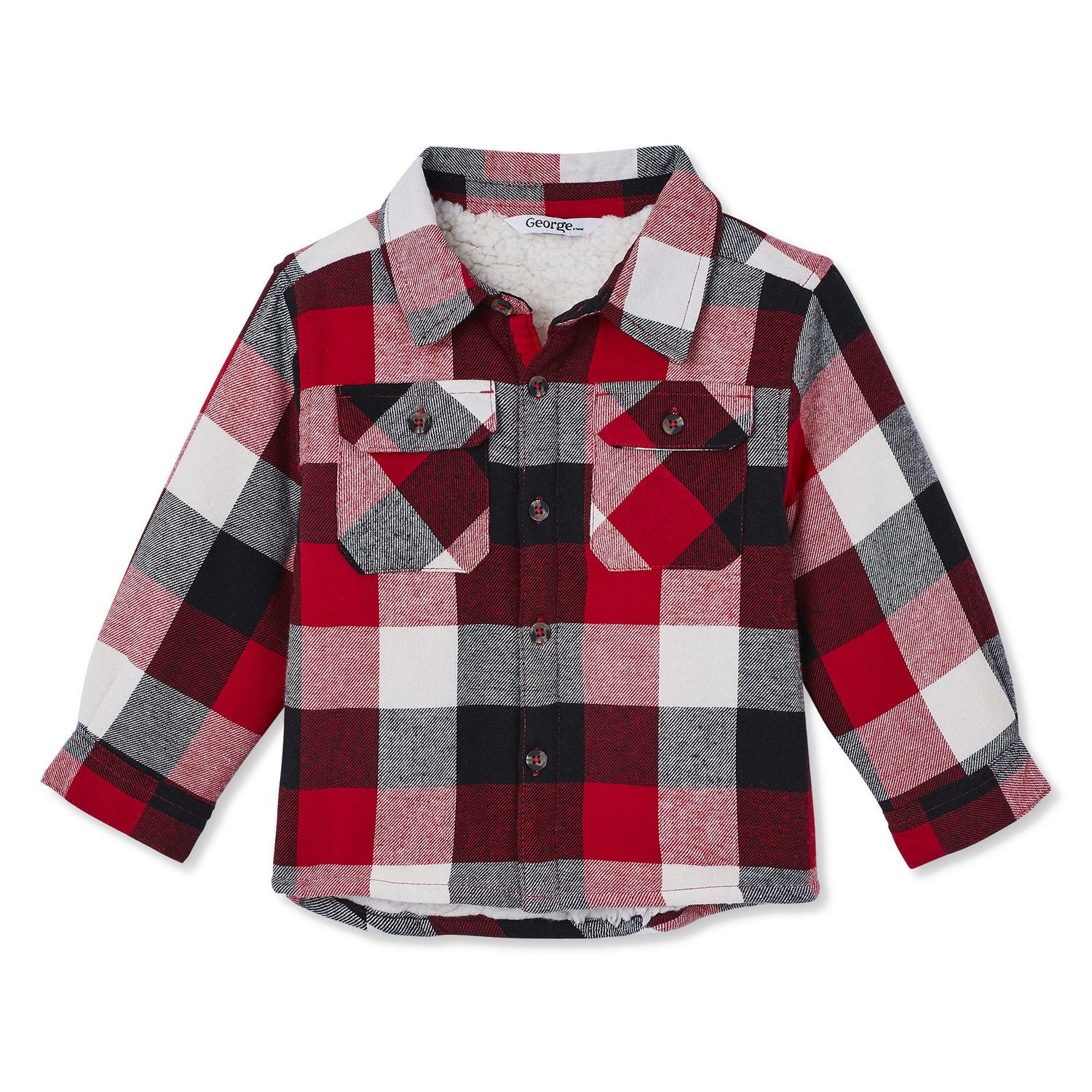 George Toddler Boys' Sherpa Lined Shirt | Walmart Canada