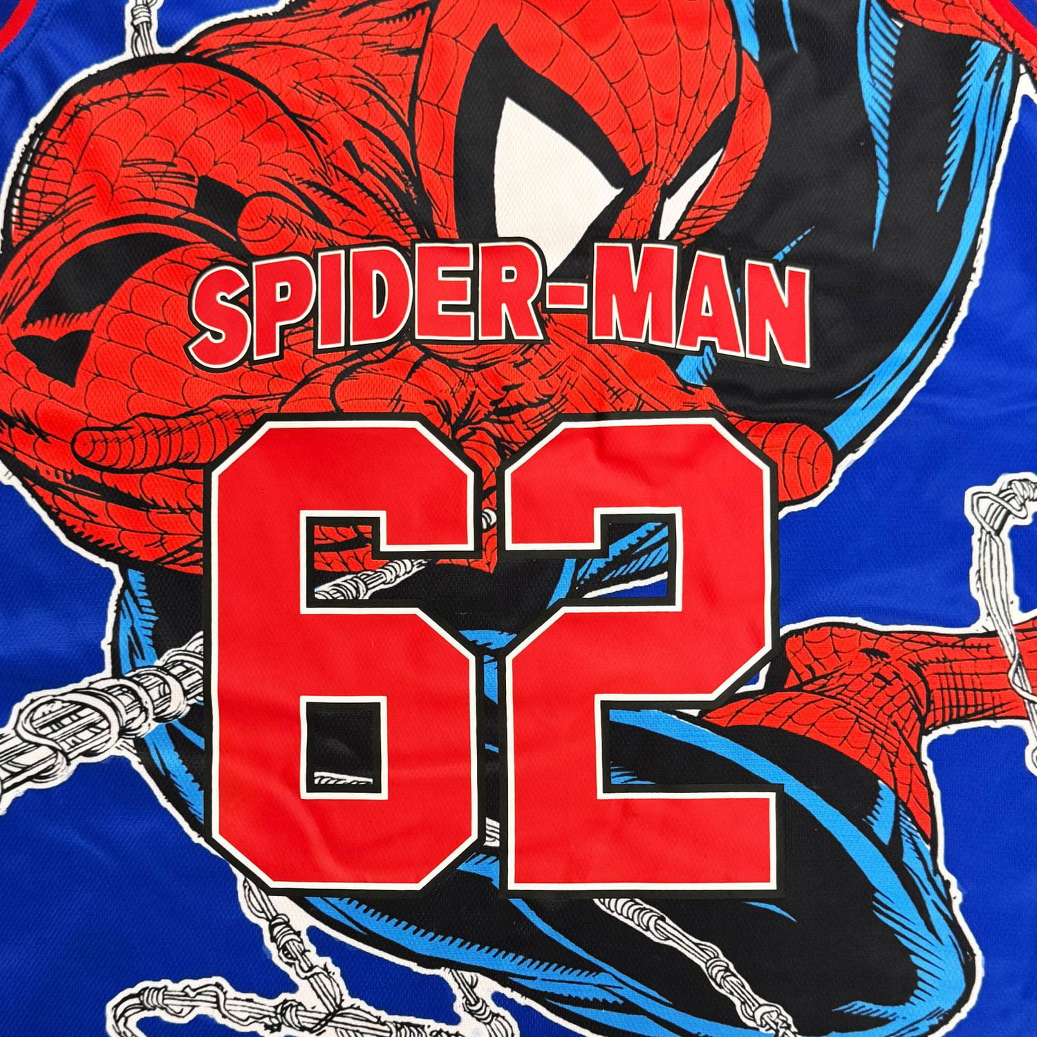 Marvel Mens 90's Spider-Man Reversible Basketball Jersey
