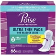 thumbnail image 1 of Poise Ultra Thin Postpartum Incontinence Pads with Wings, Light Absorbency, Regular Length, 66 Count, 1 of 6