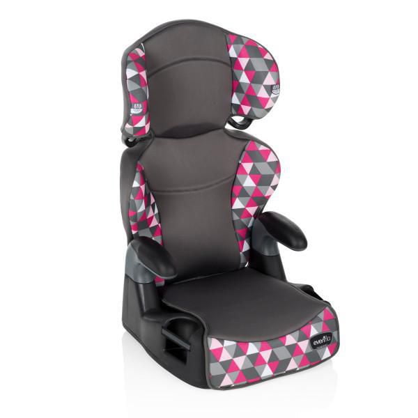 Evenflo Big Kid High Back 2-In-1 Belt Positioning Booster Car Seat -  Bristol Pink 