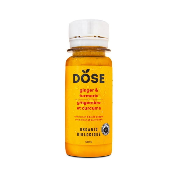 DOSE Ginger & turmeric shot, 60 ml