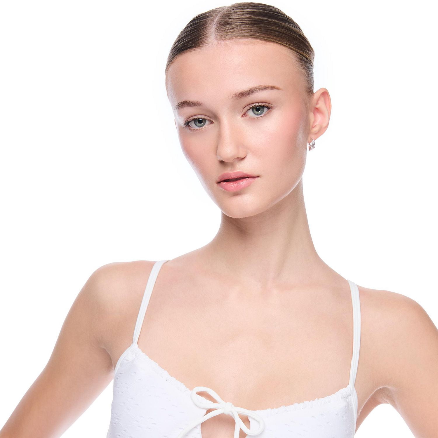 No Boundaries Women's Tie Front Bikini Top