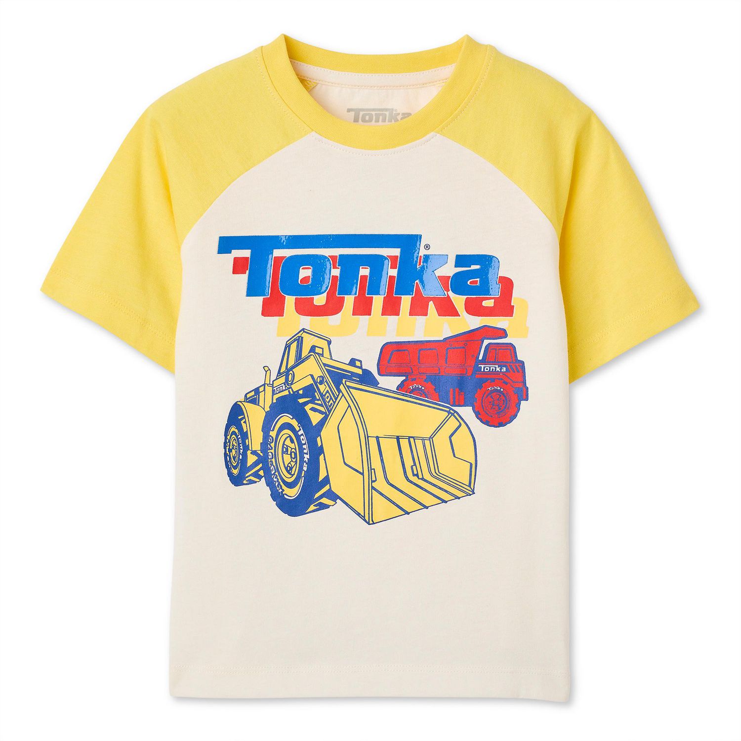 T-shirt à imprimé graphique avec manches raglan Tonka pour petits garçons