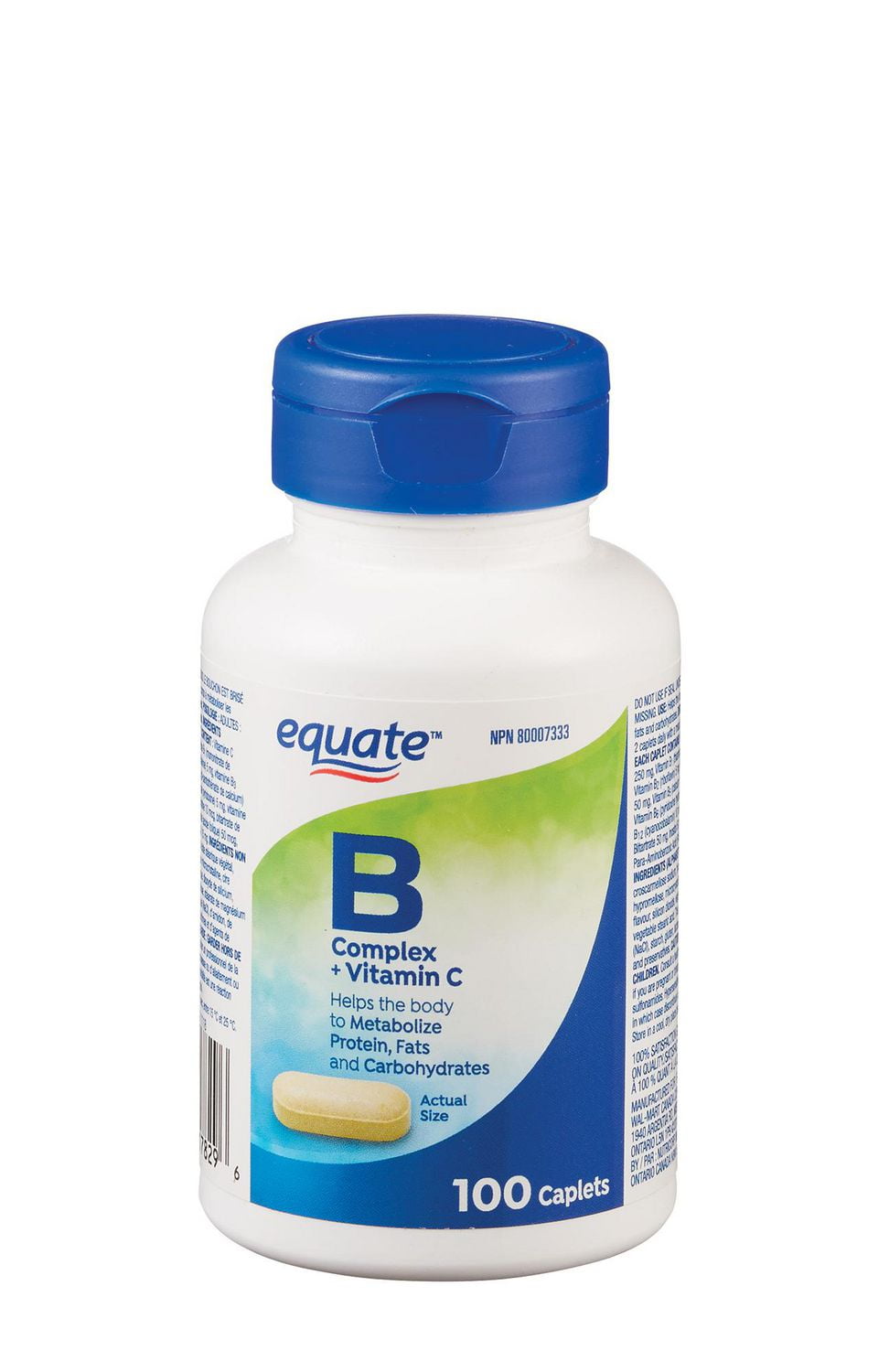 Equate B Complex + Vitamin C Caplets | Walmart Canada