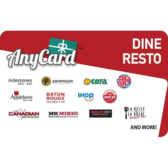 Any Card Dine $50 eGift Card (Email Delivery)