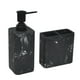 Distributeur de savon noir de hometrends en faux marbre Distributeur de savon en grès – image 2 sur 2