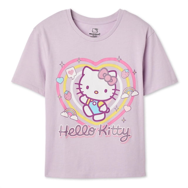 T-shirt à imprimé graphique Hello Kitty pour filles