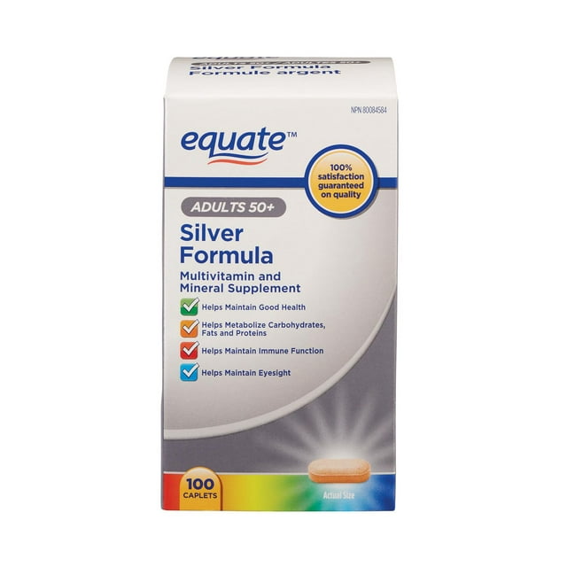 Equate Silver Formula 100ct
