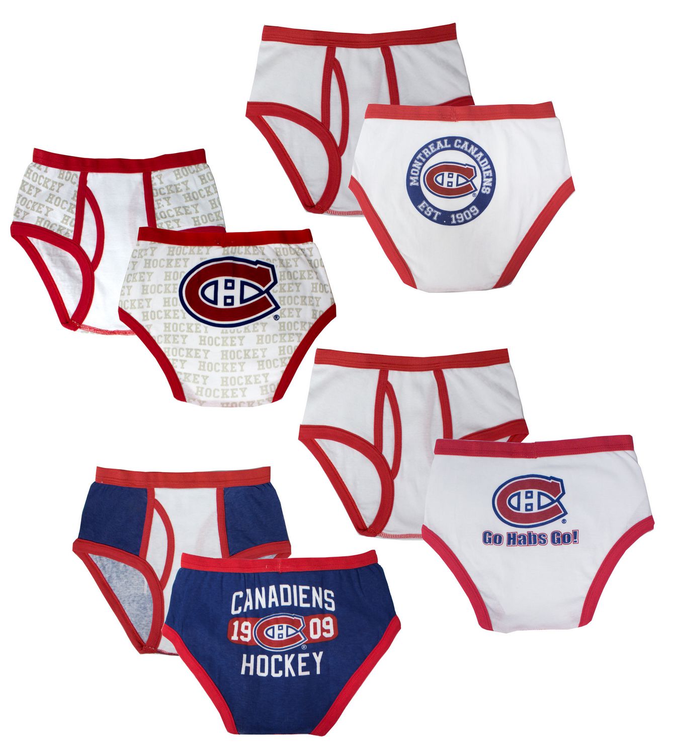 NHL Boys Montreal Four Pack Underwear 