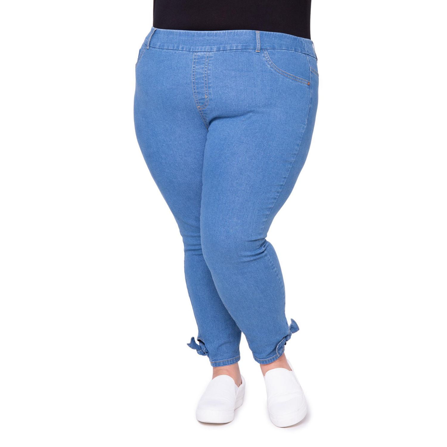 WeInfluence Women's Plus Size Slim Leg Jeans Walmart Canada