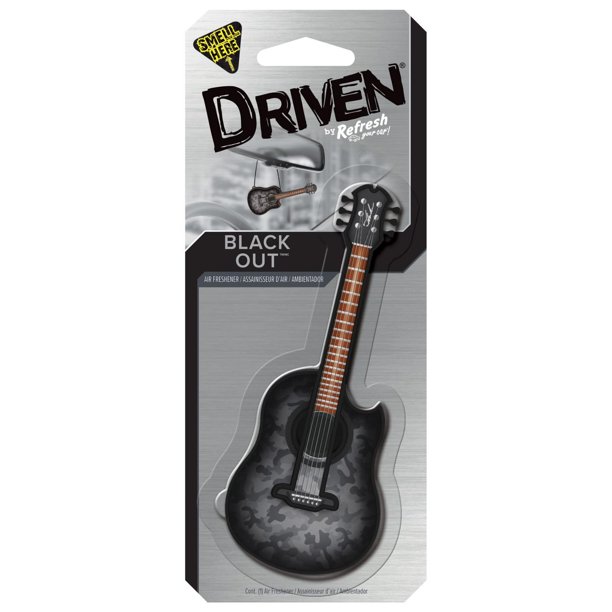 Driven Novelty Air Freshener (Black Out Scent, 1 Pack), Novelty Air