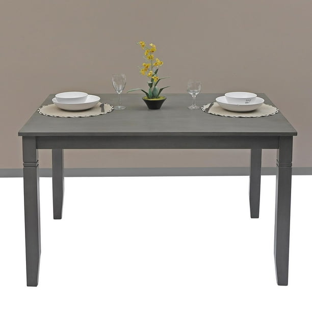 KLiving Solid Wood Nellie Dining Table in Grey Walmart.ca