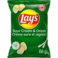 thumbnail image 1 of Lay's Croustilles assaisonnées Saveur Crème sure et oignon, 1 of 7