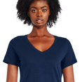 thumbnail image 4 of George Women's Core Slub V-Neckline Tee, 4 of 6
