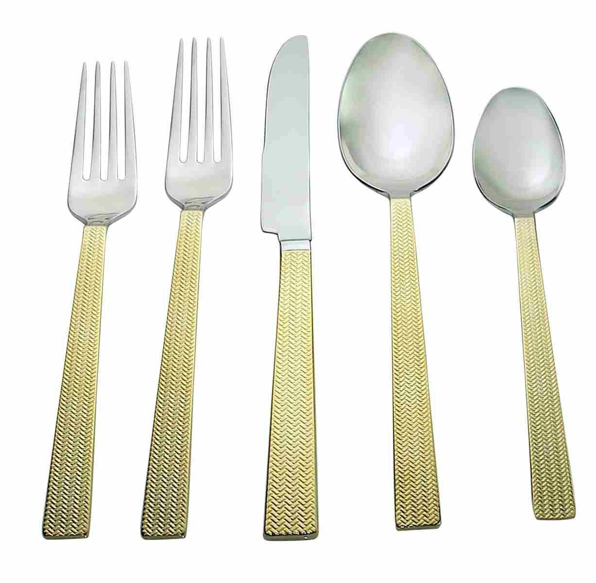 Stylex Gold Textured Flatware set Walmart Canada