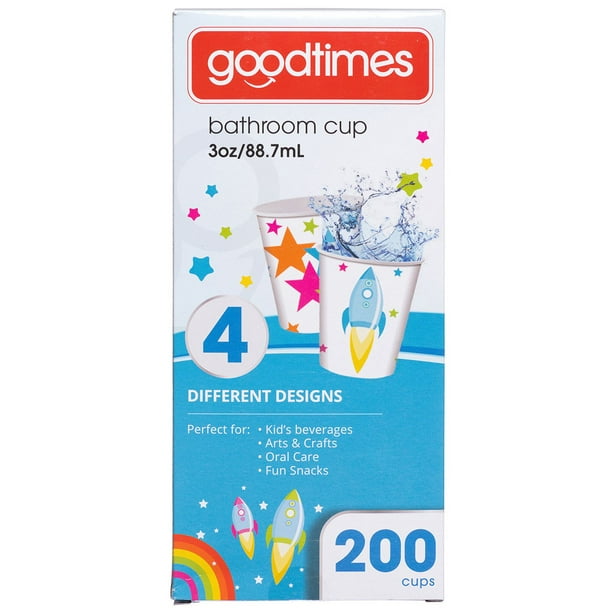 Gobelets en papier aux motifs pour enfants de GoodtimesMC pour salle de bain