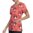 thumbnail image 4 of Disney's "Sparkle Mickey" V-Neck Print Scrub Top, 4 of 4