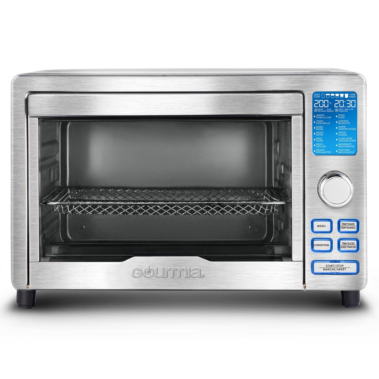 New Gourmia 6 Slice Digital Toaster Oven Air Fryer with 19 One Touch  Presets Stainless Steel｜TikTok Search