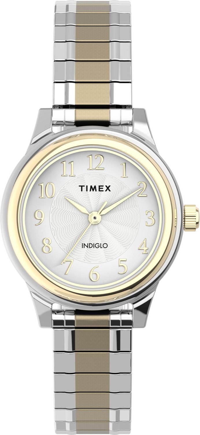 Timex® Classic Analog 28mm Twotone Expansion Band Watch Walmart Canada