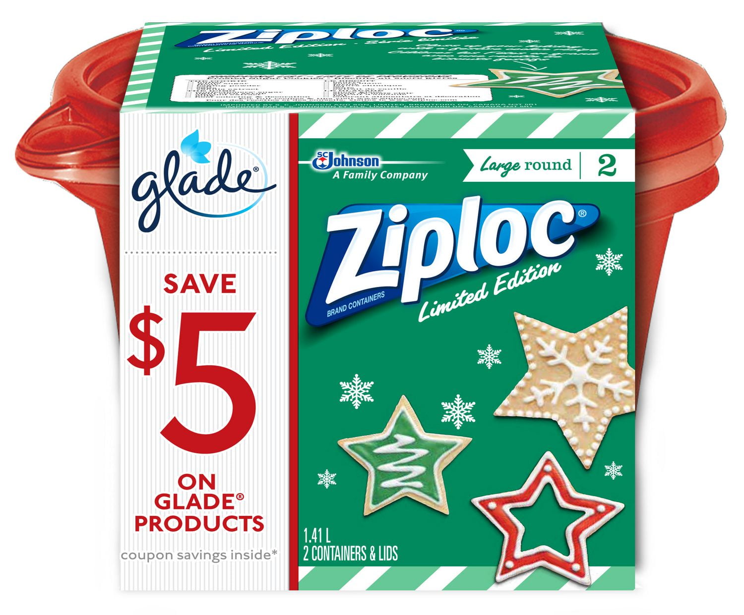 Ziploc Large Round Holiday | Walmart Canada