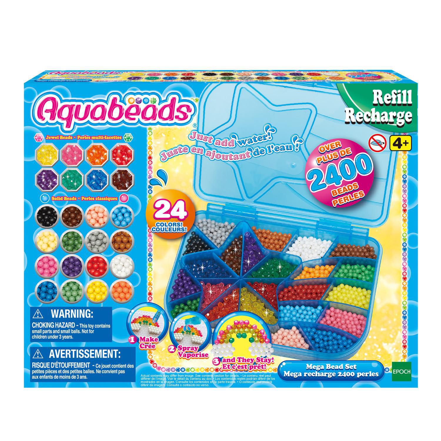 Aquabeads Star Bead Refill Pack, Arts & Crafts Bead Refill Kit for Children  - Over 800 Star Beads in 8 Colors